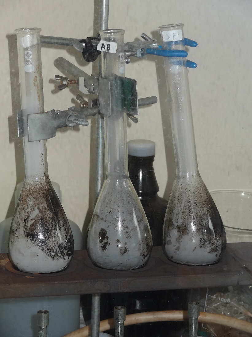 分析化学実習 きな粉中のタンパク質の定量 岡山科学技術専門学校 学科ブログ